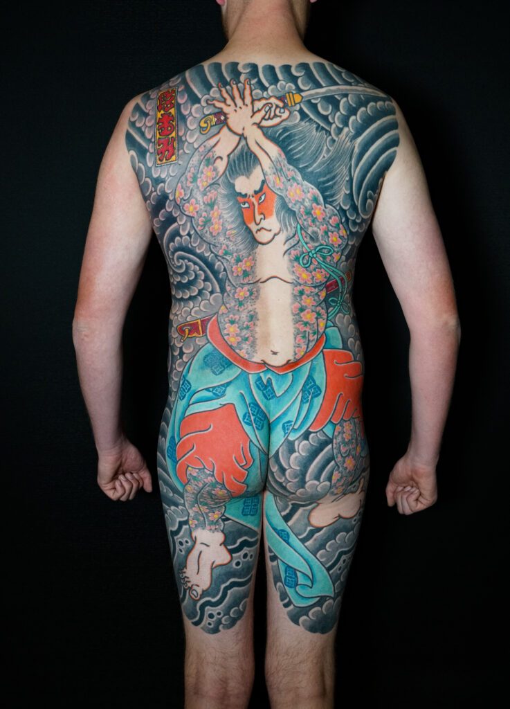 Full Japanese backpiece and background